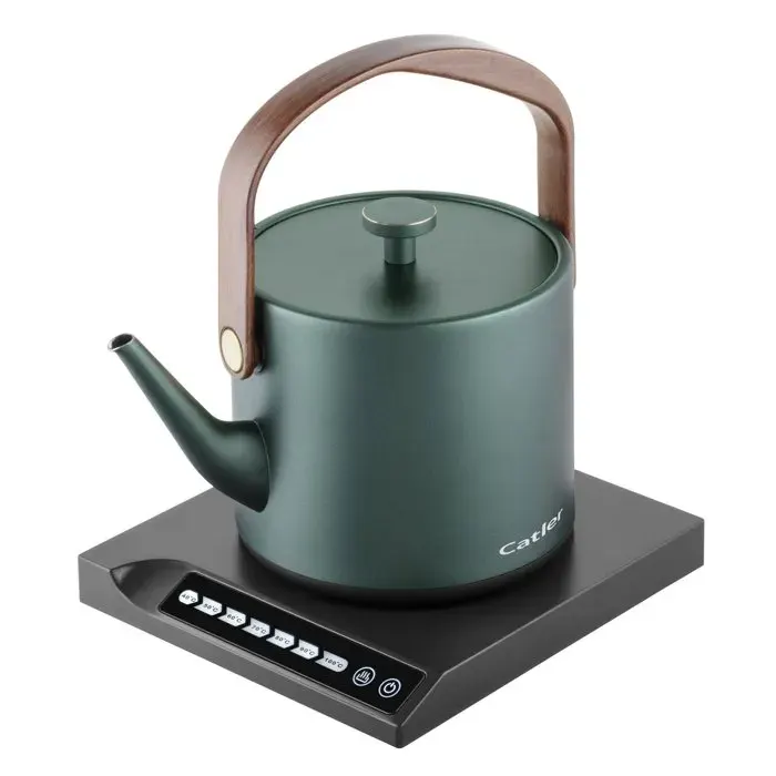 Bouilloire électrique à température réglable CATLER BM 502 Anna - Cuve inox - Thé infusion - Résistance STRIX - Vert