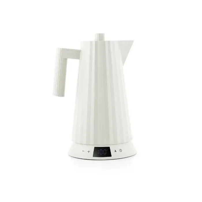 Bouilloire électrique - ALESSI - Plissé - 17 L - Contrôle température électronique - Socle 360°