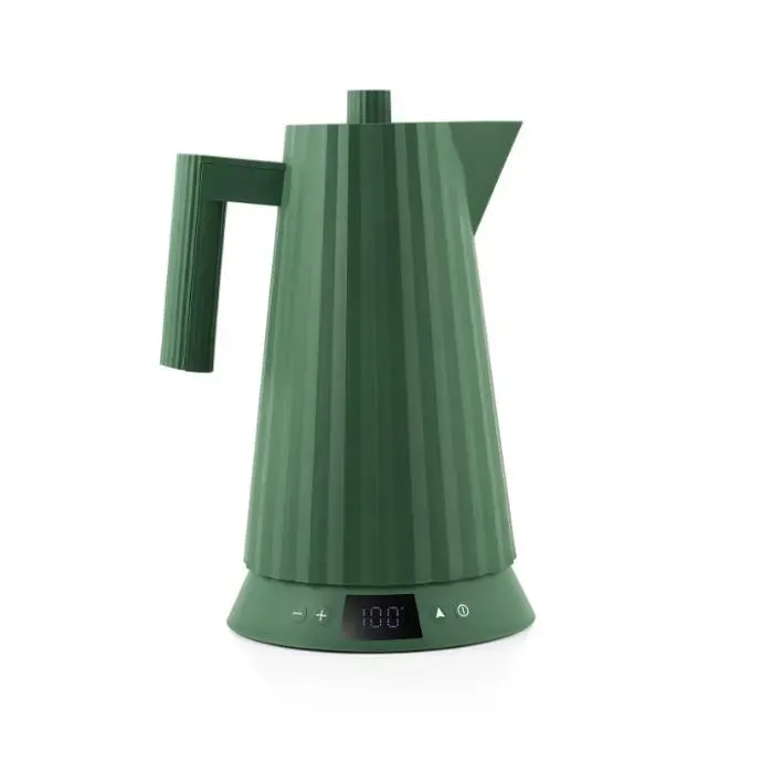 Bouilloire électrique - ALESSI - Plissé - Vert - Contrôle température - 17 L
