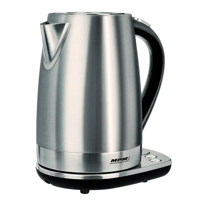 Bouilloire électrique avec panneau de contrôle sans fil en acier inoxydable MPM MCZ-51 2200W Argent