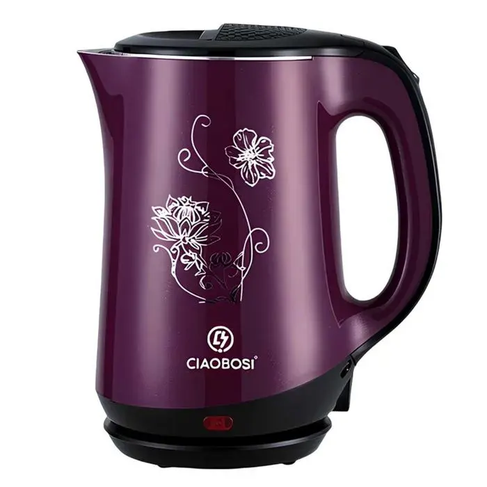 Bouilloire électrique - AVIZAR - 2.5 L - 2000 W - Arrêt automatique - Indicateur lumineux violet