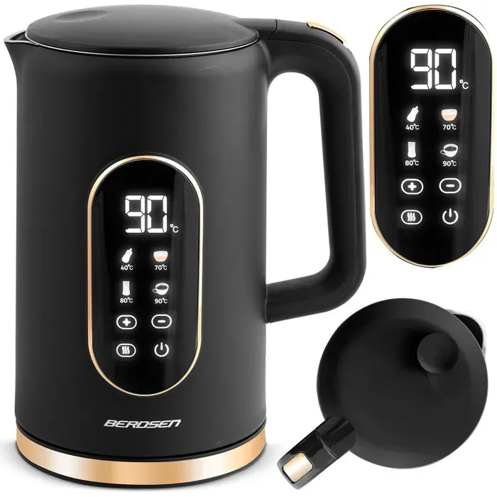 Bouilloire électrique - BERDSEN - BD-712 - 17 L - 2200 W - Écran tactile 40–100°C