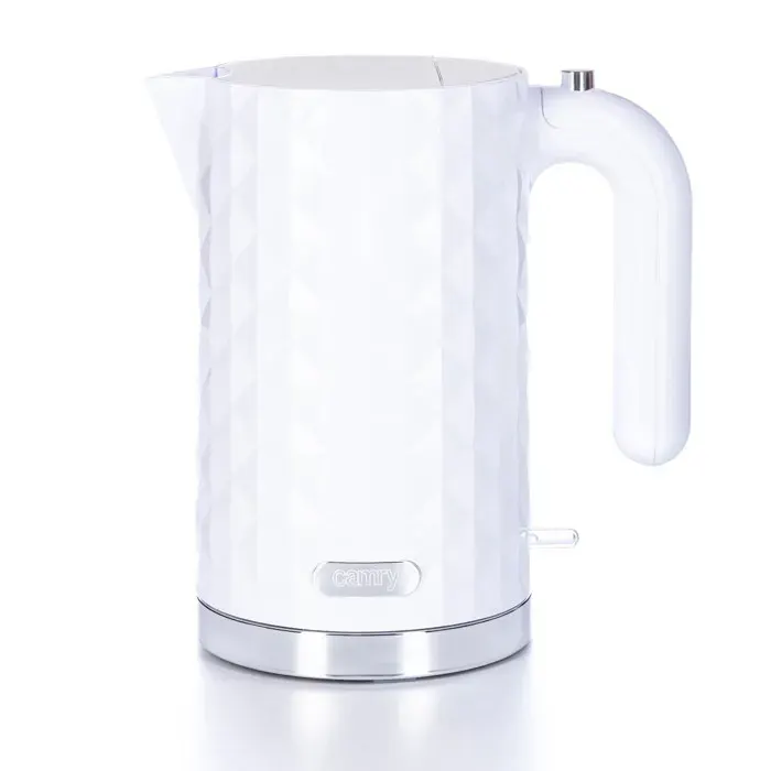 Bouilloire électrique Blanche 17 L - 2200W - Protection contre lébullition à sec - Camry CR 1269W