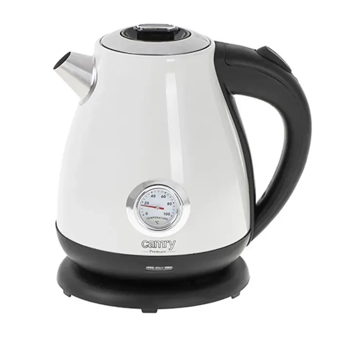 Bouilloire électrique Camry CR 1344 blanche avec thermomètre 17L