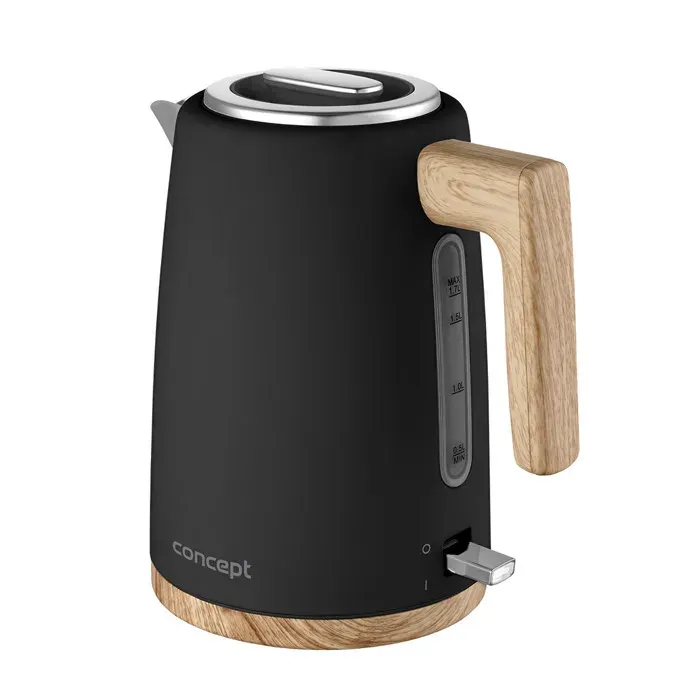 Bouilloire électrique - CONCEPT - ELWOOD - Acier inoxydable - 17L - 2200W - Noir mat