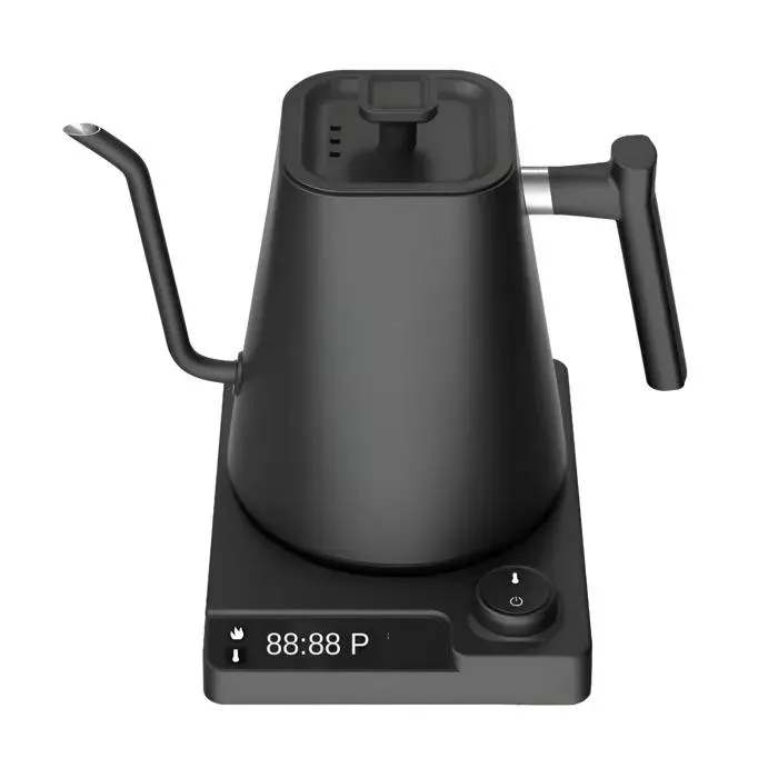 Bouilloire électrique COSYHOMES 1L 304 acier inoxydable contrôle précis de température silencieuse & économe noire