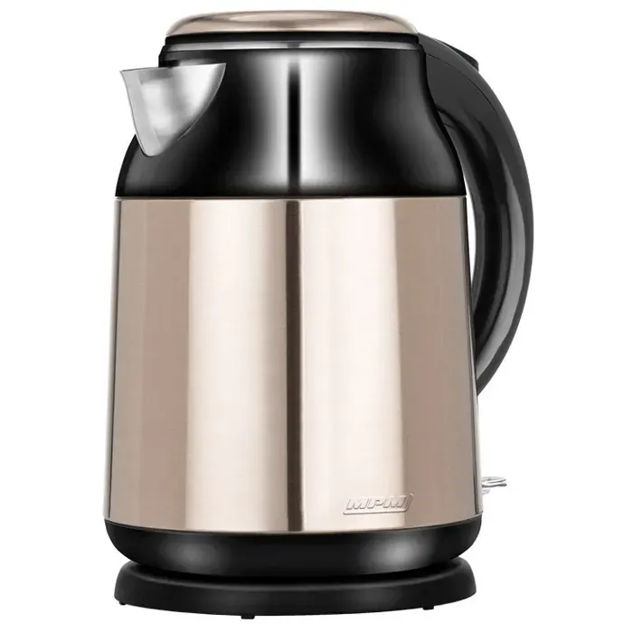 Bouilloire Électrique de 17 Litre Acier Inoxydable sans BPA Résistance Cachée MPM MCZ-91M 2000W Noir/Argent