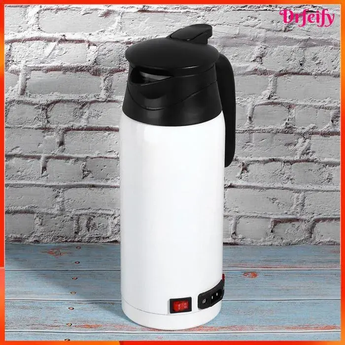 Bouilloire électrique de voiture - AKOZON - 800 ml - Inox 304 + ABS - 12-24V - Maintien au chaud