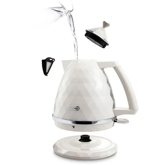 Bouilloire électrique - DELONGHI - KBJX2001.W - 17 L - 2000 W - Argent