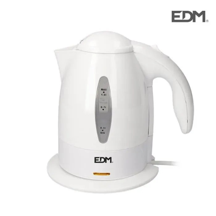 Bouilloire électrique - edm - 2200W - 1 litre - Sans BPA - Arrêt automatique