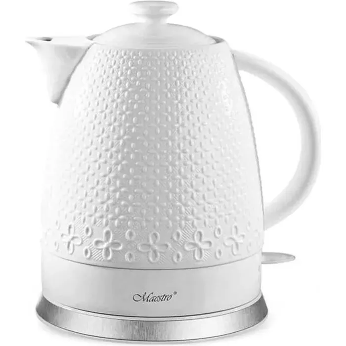 Bouilloire éléctrique en céramique 15l Maestro MR-073 1200W blanc