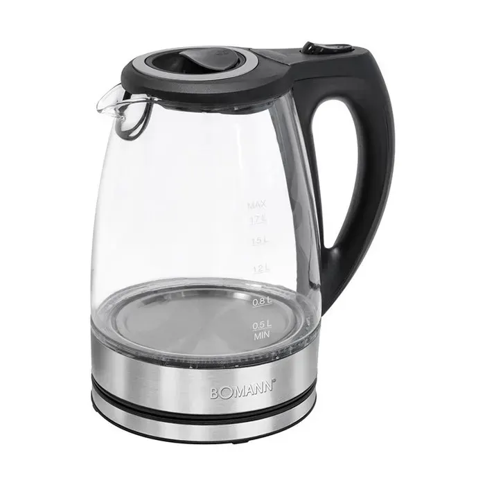 Bouilloire électrique en verre 15L 2200W Bomann WKS 6032 G CB