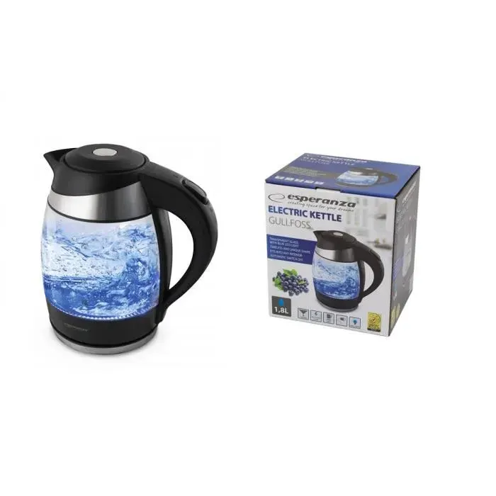BOUILLOIRE ÉLECTRIQUE EN VERRE LED GULLFOSS 18 L