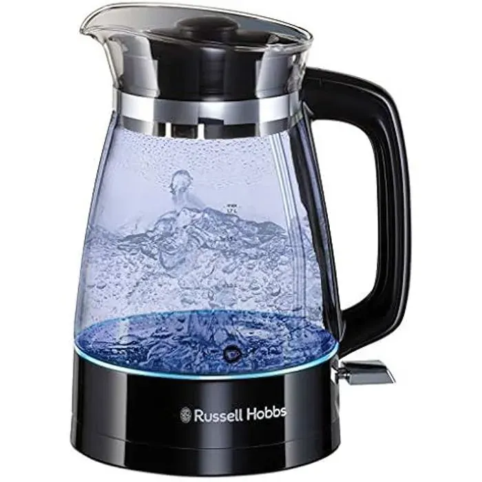 Bouilloire Electrique en Verre - RUSSELL HOBBS - Classic - 2400 W - 17 L - Éclairage Interne