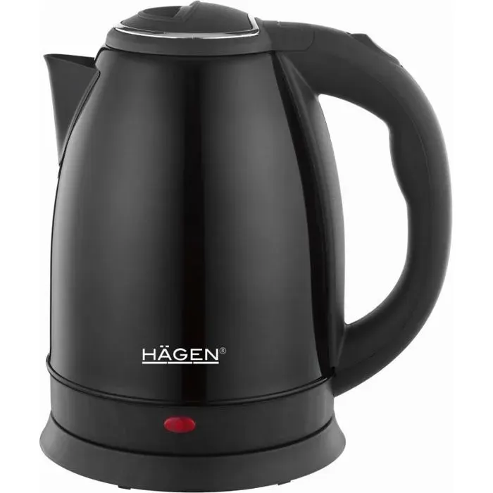 Bouilloire électrique - HAGEN - HA5525-BLK - 18 L - 1500 W - Inox brossé / Noir