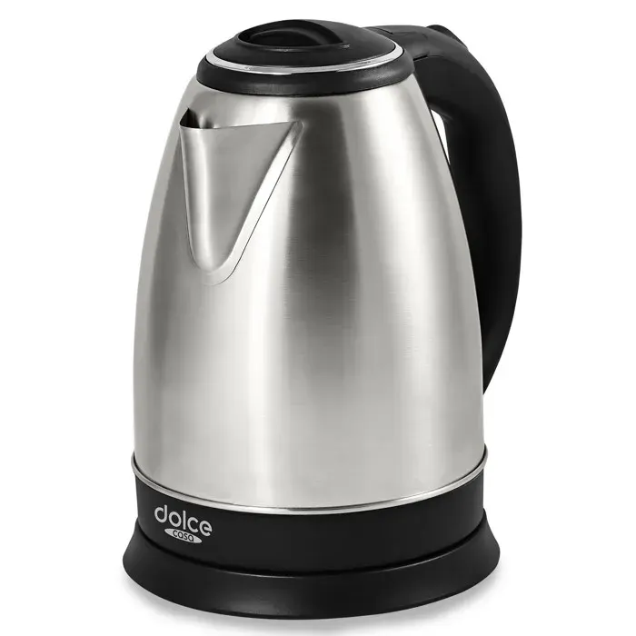 Bouilloire Electrique Inox 1.8L - Dolce Casa DC-BL-1-8L-INOX - 1500W Protection anti-surchauffe Arrêt auto. à ébullition