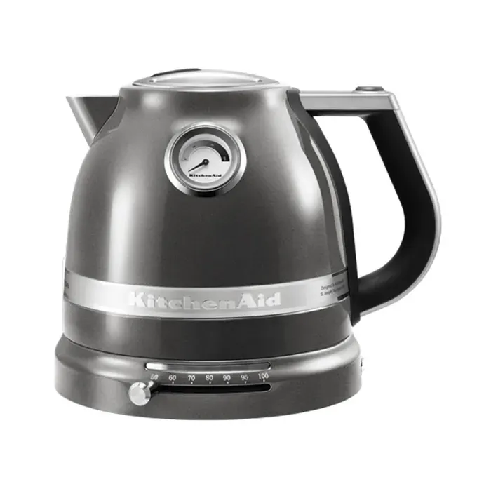 Bouilloire Electrique - Kitchenaid - Artisan 5KEK1522EMS - 15L - Gris Etain - Température Réglable