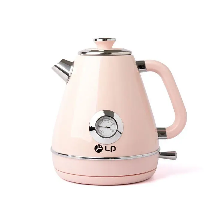 Bouilloire électrique - LANGTU - acier inoxydable 304 Petite Bouilloire de Voyage - 1.7L - 5 Minutes à ébullition Rapide Rose