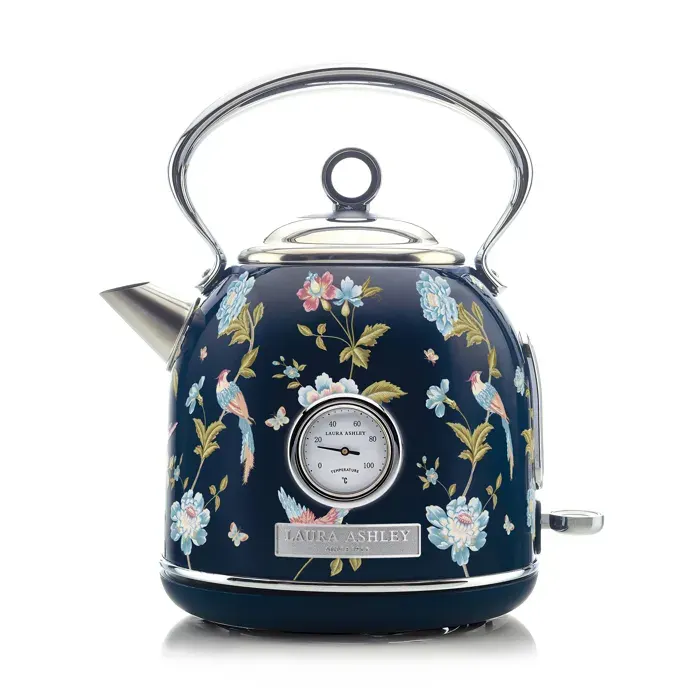 Bouilloire électrique - Laura Ashley - Marine Elveden - 17L inox ébullition rapide indicateur thermomètre intégré