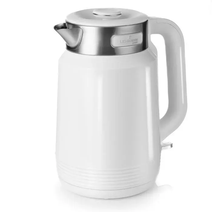 Bouilloire Électrique - Lehmann - Milano - Style Rétro - Double Paroi - 2200 W - 2 L - Blanc