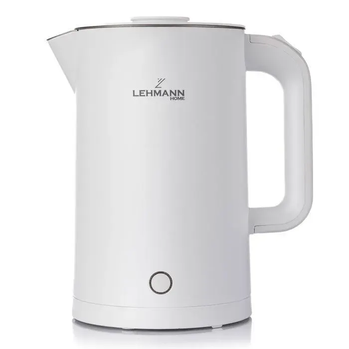 Bouilloire Électrique - Lehmann - Venice - Double Paroi - BPA Free - 2200 W - 17 L - Blanc