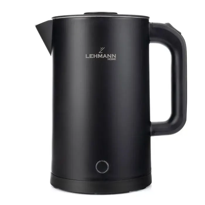 Bouilloire Électrique - Lehmann - Venice - Double Paroi - BPA Free - 2200 W - 17 L - Noir