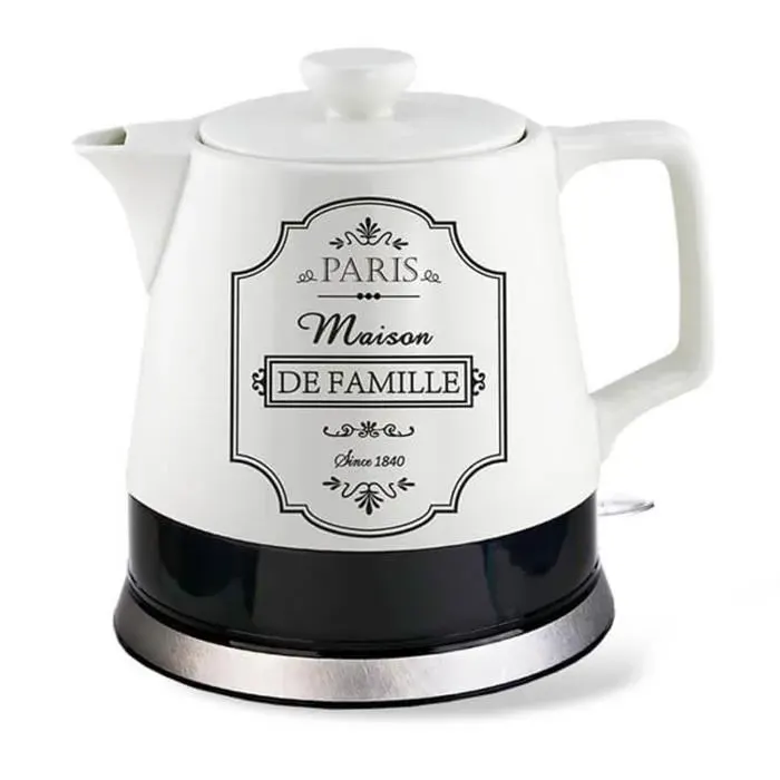 Bouilloire électrique - Maestro - 1L - Céramique - 1000W - Base rotative 360°