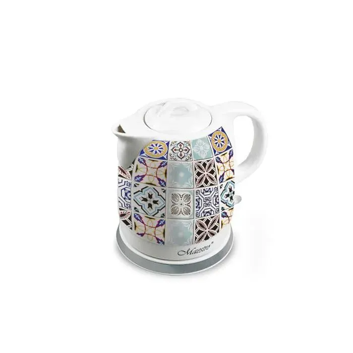 Bouilloire électrique - MAESTRO - MR-066-Porto - Céramique - 15 L - 1200 W - Design Azulejos