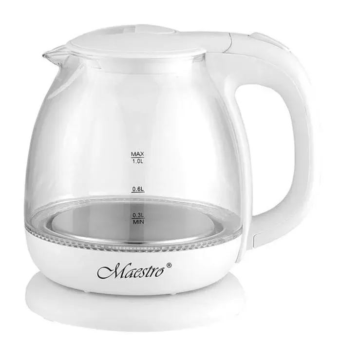 Bouilloire électrique - MAESTRO - MR055 - 1L - Verre résistant - Éclairage intérieur
