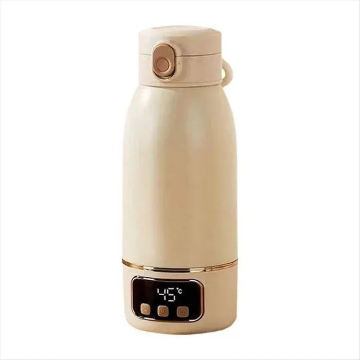 Bouilloire ÉLectrique Portable Intelligente 500 Ml Rechargeable par USB avec ContrôLe de la TempéRature IdéAle pour les Voyages.