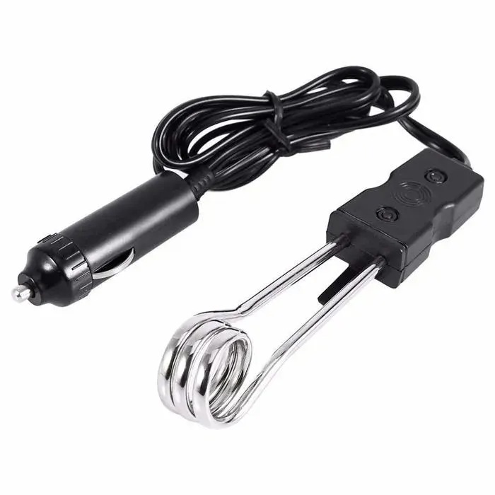 Bouilloire électrique portable - OMEGASBACK - 12V - Acier inoxydable - 120-140W - Idéal voyage