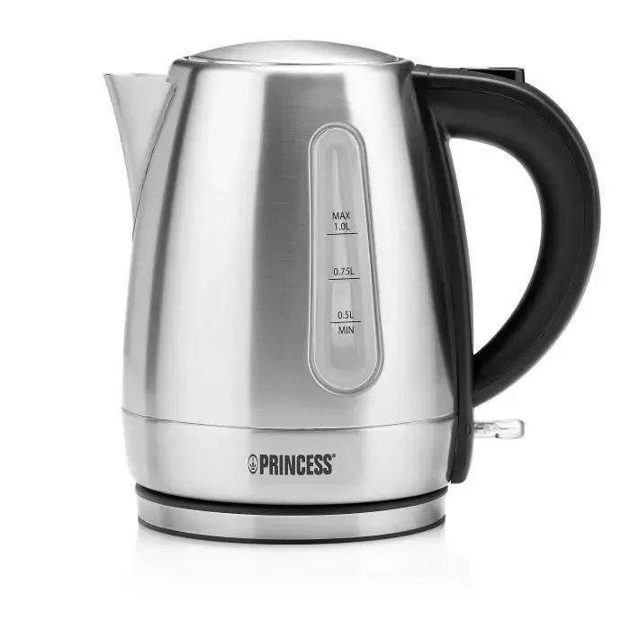 Bouilloire électrique - Princess 236023 - 1L - 2200W - Acier inoxydable - Arrêt automatique