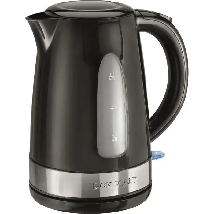 Bouilloire électrique PROFICOOK WKS 3576 - Noir - 1.7L - Filtre anticalcaire - 2200W - Garantie 2 ans