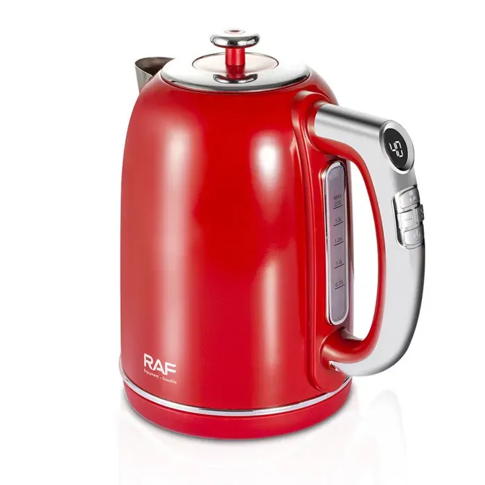 Bouilloire Électrique RAF Double Paroi Affichage - R7306 - Rouge