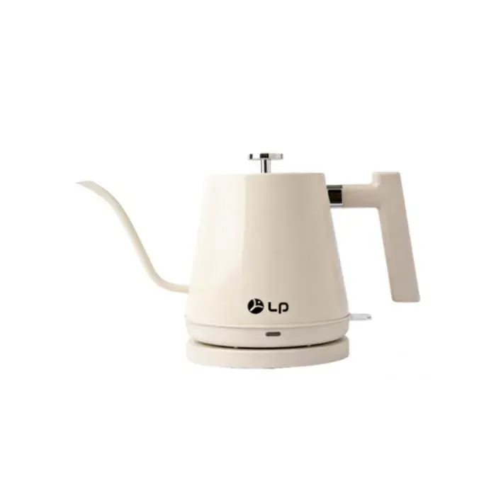 Bouilloire électrique rétro- Arrêt automatique - Protection contre la surchauffe - 08 L - Acier inoxydable -1 200 W