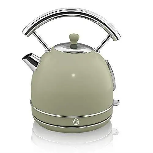Bouilloire électrique rétro Swan SK14630PN - 18L - 3kW - vert