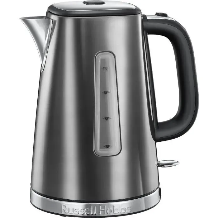 Bouilloire Electrique RUSSELL HOBBS Luna 1.7L - Ébullition Rapide - Niveau Eau Visible - Gris