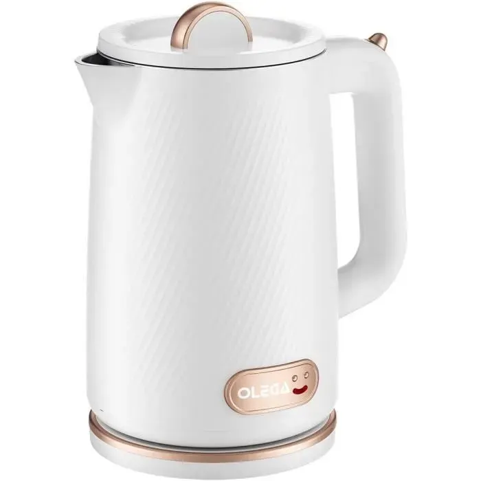 Bouilloire électrique sans fil 18 L - acier inoxydable 304 1500 W blanche