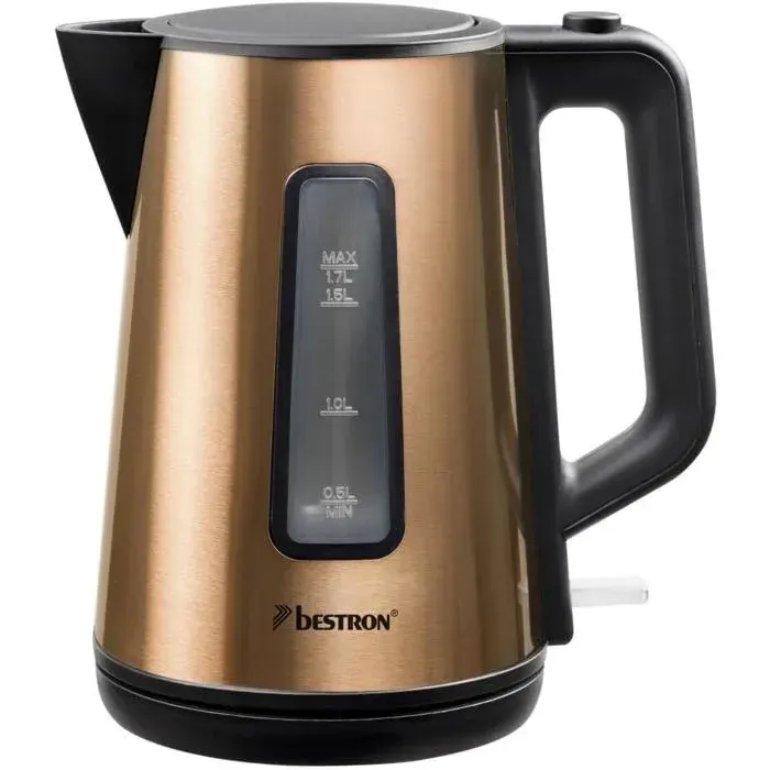 Bouilloire électrique sans fil avec arrêt automatique17 Litres2 200 WAcier inoxydableDesign cuivréCuivre