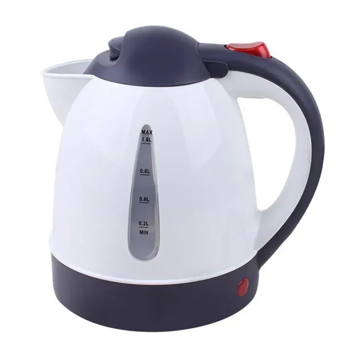 Bouilloire électrique - SHIPENOPHY - 24V 1000ml - Inox 304/PP - Blanc - Arrêt automatique