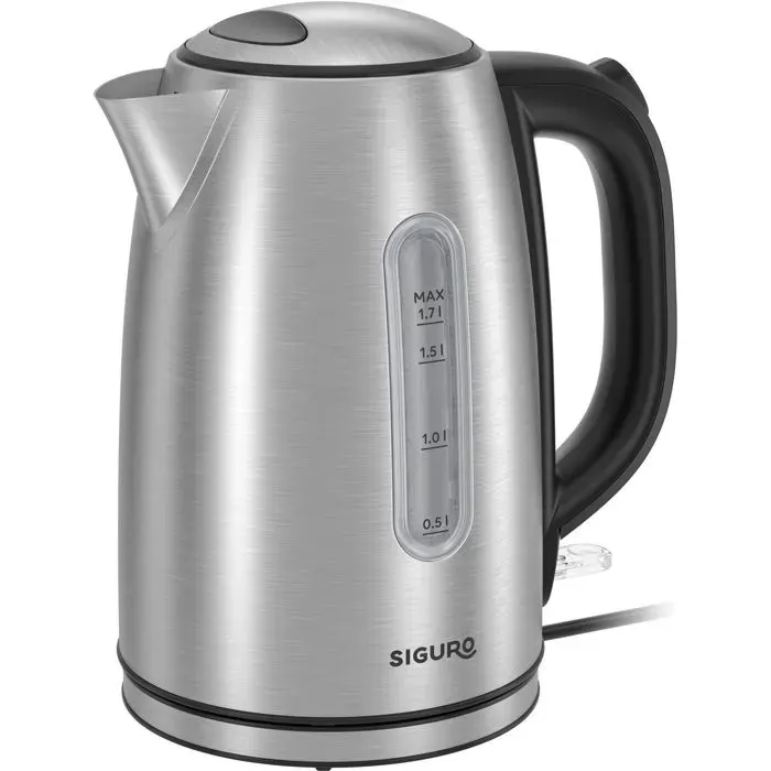 Bouilloire Électrique - SIGURO - EK-D170SS - 17 L - Acier Inoxydable - 2200 W