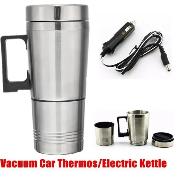 Bouilloire Electrique TEMPSA - 12V - 300ml - Acier Inoxydable - Maintien au Chaud