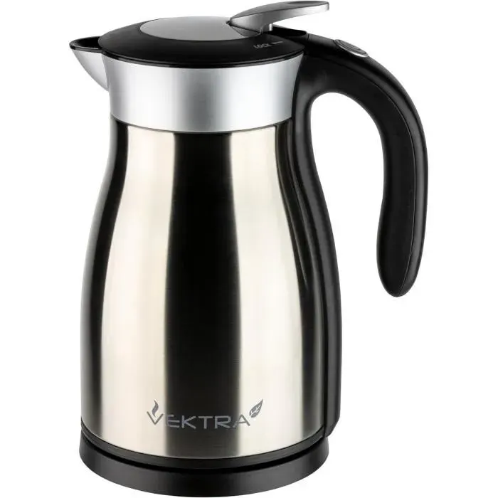 Bouilloire électrique - VEKTRA - Series 1.7L - Acier inoxydable - Sans BPA - Prise EU
