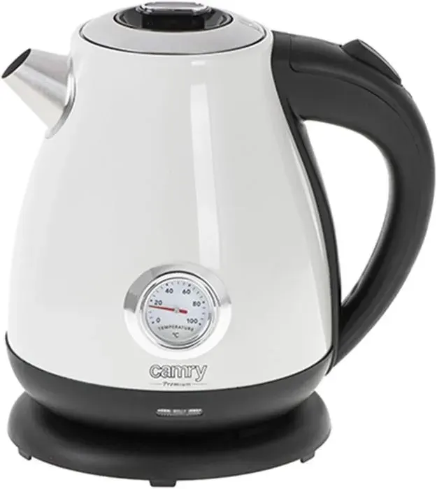 Bouilloire Électrique - YUMI MAZAO - 17L - Thermomètre - Sans fil - Socle 360° — coloris Blanche