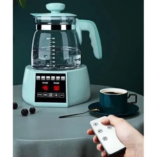 Bouilloire Électrique ZGEER - 1.2 L - Affichage LED - Chauffage Rapide - Température Exacte - Bleu