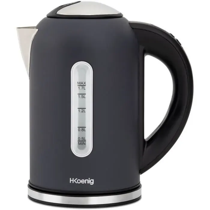 Bouilloire H.KOENIG BOE52 - Capacité 17 L - Température réglable 40 à 110°C - Ecran LCD - Gris mat