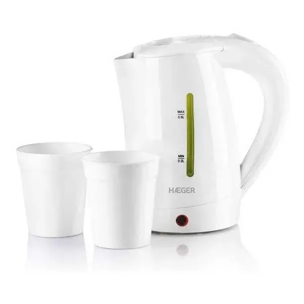 Bouilloire - Haeger - Travel - 05 L - 1100W - Coulée sans fil