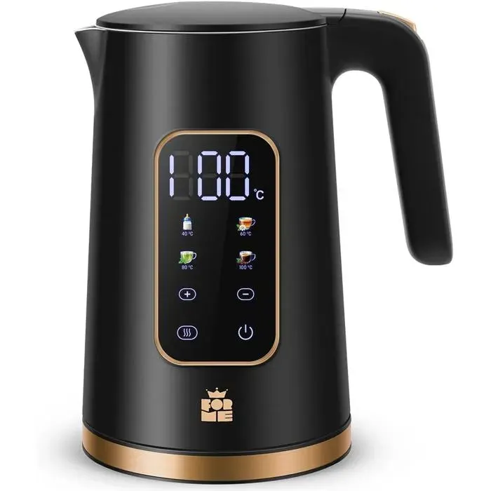 Bouilloire Inox 17L Température Réglable 40-100°C Affichage LED Maintien Au Chaud Protection Anti-Ébullition Sans BPA