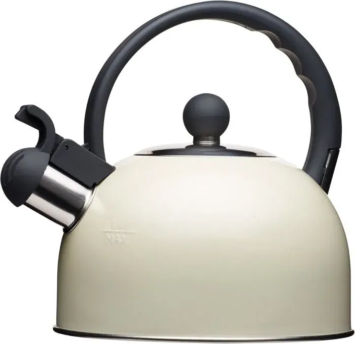 Bouilloire - KitchenCraft - Living Nostalgia - Métal - 1.3L - Crème - Siffante