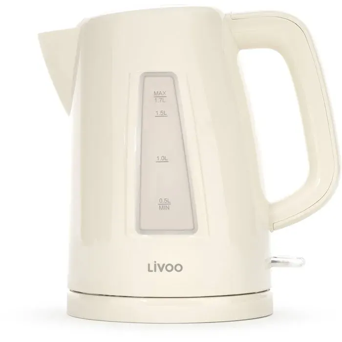 Bouilloire - LIVOO - DOD184C - 2200 W - 17 L - Socle 360° - Blanc cassé